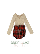 Load image into Gallery viewer, Christmas Leo - Vintage Cream and Stripes