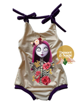 Load image into Gallery viewer, Pretty Sally - Shoulder Tie Bubble Romper