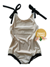 Load image into Gallery viewer, Shoulder Tie Bubble Romper