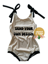 Load image into Gallery viewer, Customize your own - Shoulder Tie Bubble Romper