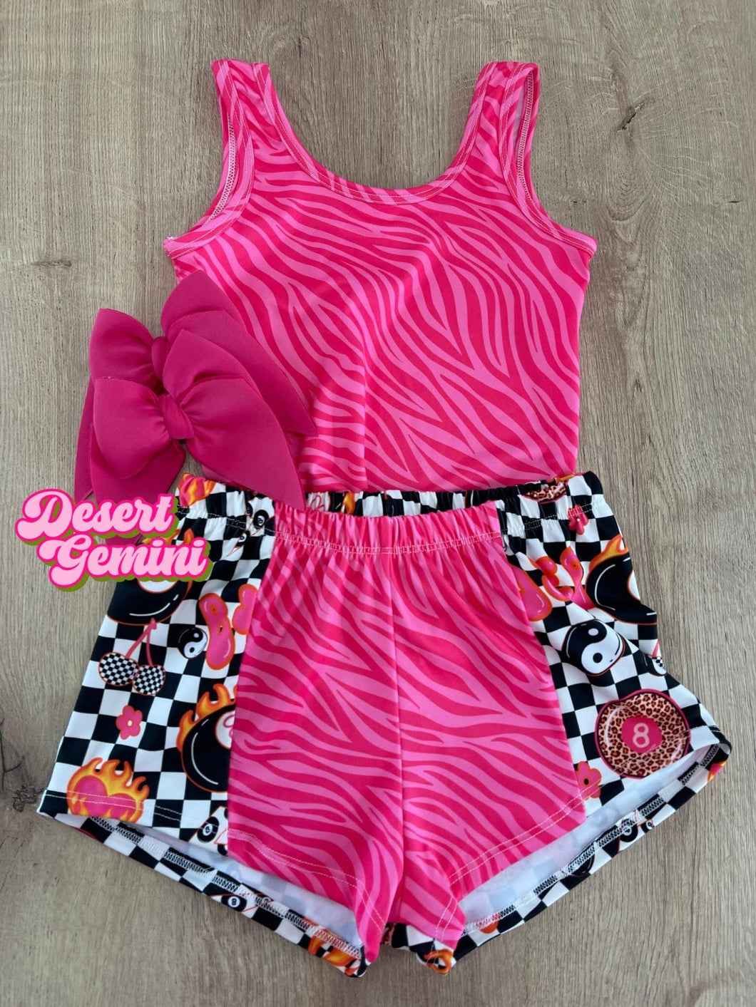 MTO Pink Zebra Top/ Breezy Set