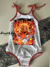 Load image into Gallery viewer, Halloween bubble romper
