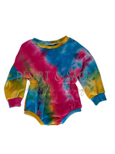 Load image into Gallery viewer, Sherbet Tie Dye Sweatshirt Onesie
