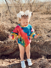 Load image into Gallery viewer, Sherbet Tie Dye Sweatshirt Onesie
