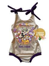 Load image into Gallery viewer, Mickeys Boo Crew - Shoulder Tie Bubble Romper
